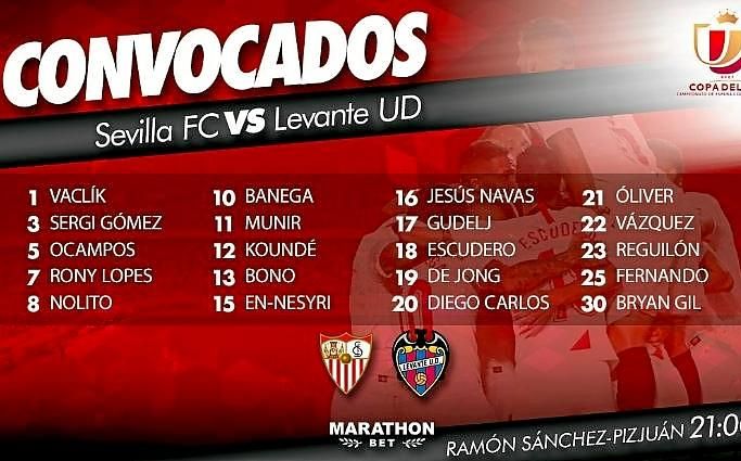 Estos son los elegidos para la 'final' de Copa ante el Levante