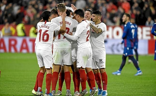 Sevilla 3-1 Levante: Se vuelca la Copa para no dejar ni una gota