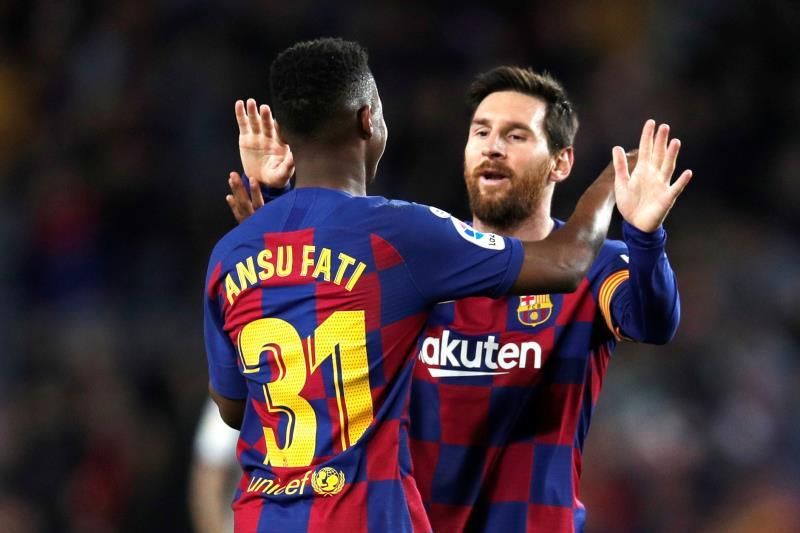 2-1. La conexión Messi y Ansu Fati, letal en un Barça a ráfagas