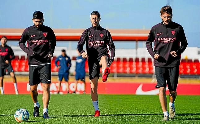 Dos novedades en el entrenamiento del Sevilla