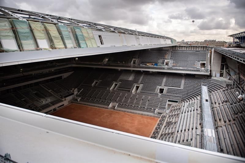 Roland Garros finaliza el techo retráctil de su pista principal