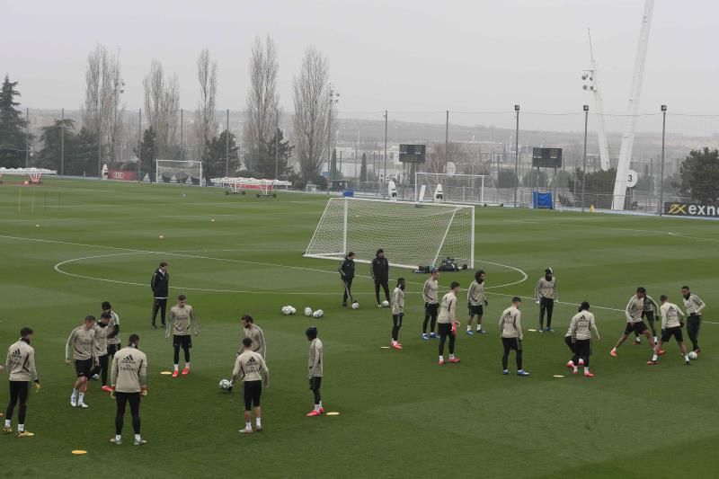 El Madrid vuelve a los entrenamientos tras dos días libres aún sin James