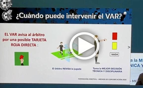 Así explican los árbitros la polémica jugada del VAR en el Sevilla-Espanyol