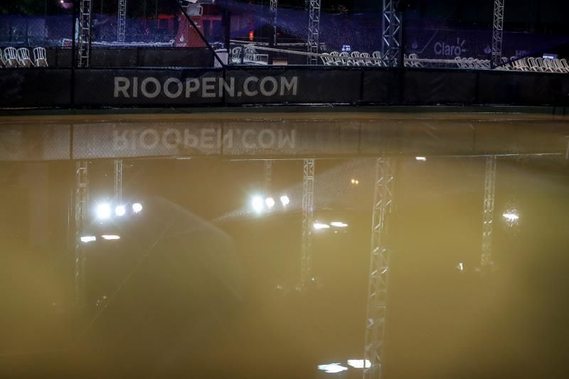 Las lluvias postergan para el domingo las semifinales del Abierto de Río