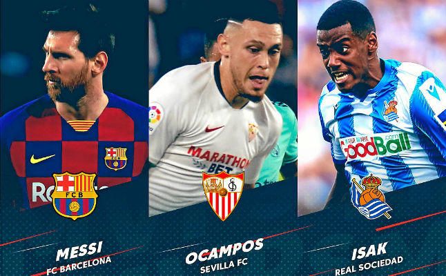 Ocampos, nominado a 'Mejor Jugador de Febrero' por LaLiga