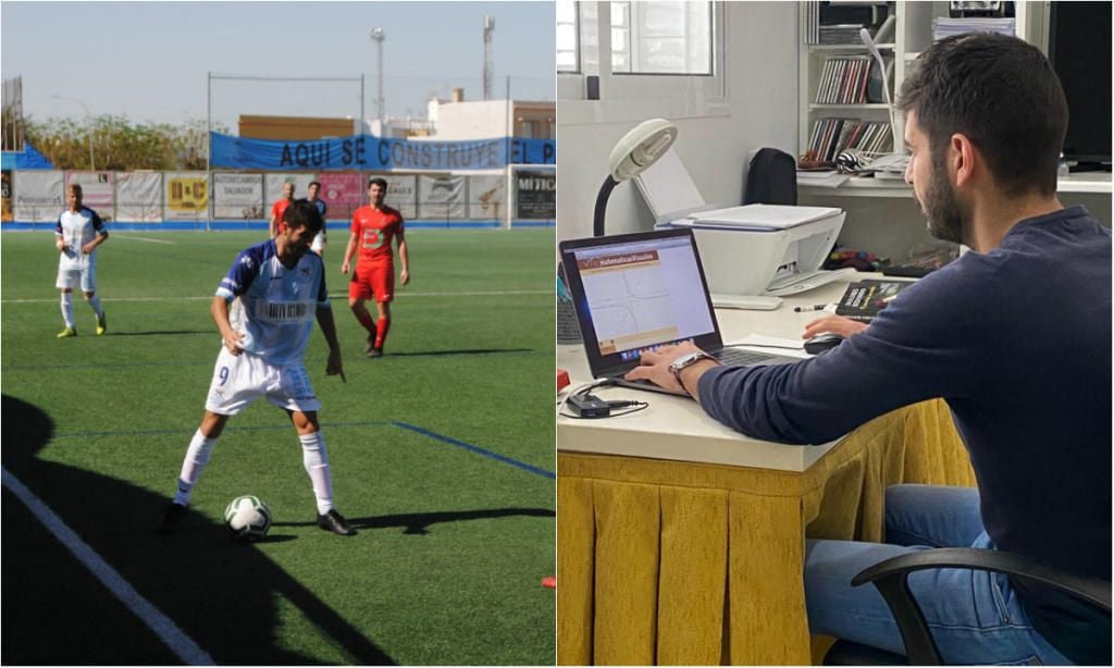 El algabeño Jero Baena, goleador y profesor online