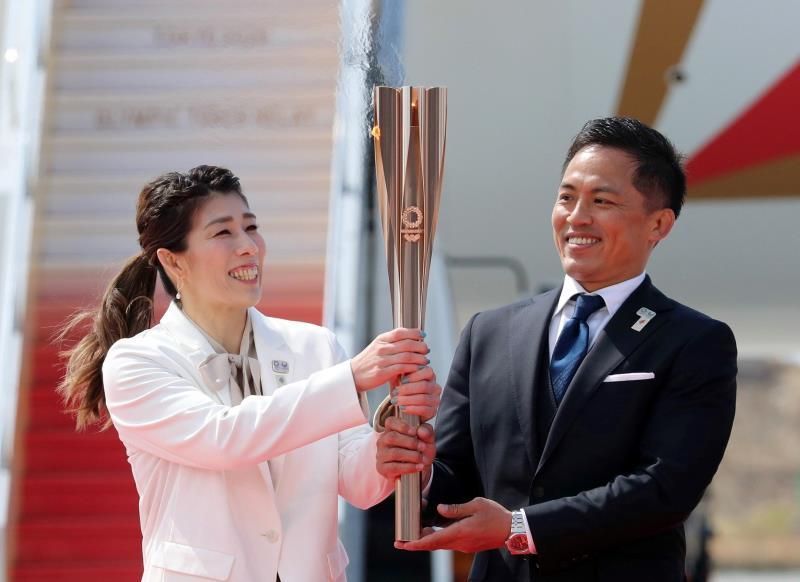 La llama de los Juegos Olímpicos de Tokio 2020 aterriza en Japón