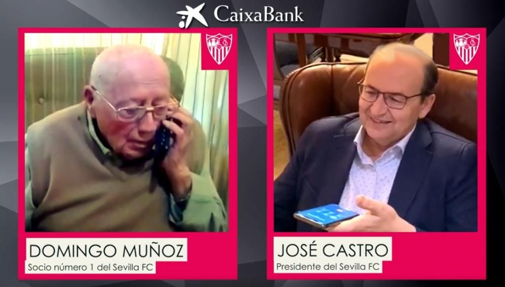 Castro llama al socio número 1 del Sevilla para animarle y ofrecerle ayuda