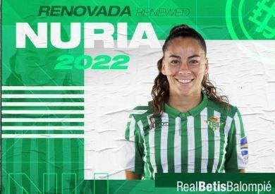 Real Betis Féminas: Nuria Ligero 'Nana' renueva hasta el 2022