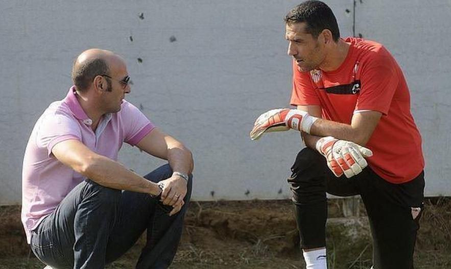 Emotivos mensajes a Palop del Sevilla F.C. y Monchi tras superar el Covid-19