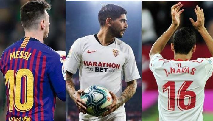 Banega y Navas, tras Messi en datos de TOP