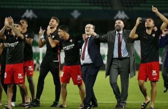 Monchi: "Volver con un derbi Sevilla-Betis es la mejor portada"