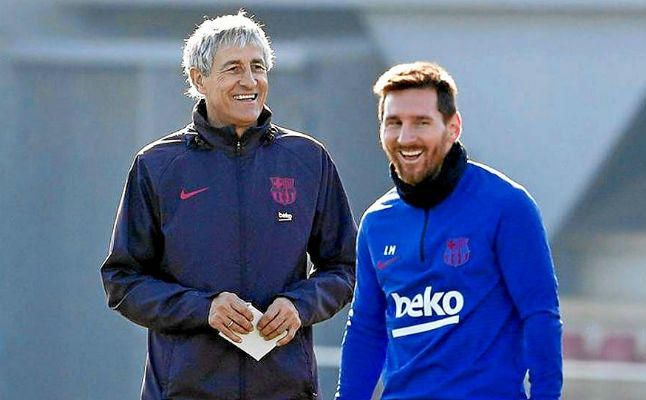 Setién invoca al gol 700 de Messi ante el Sevilla FC