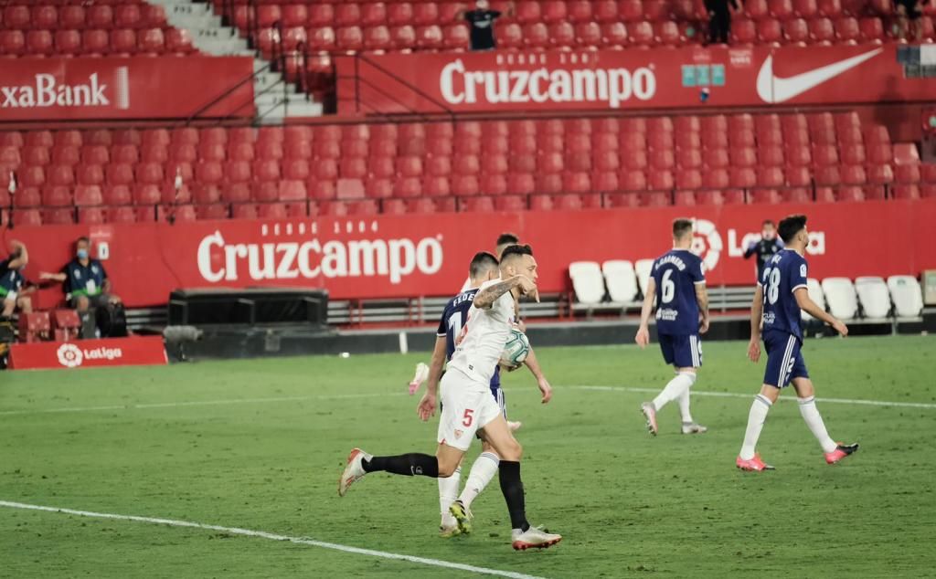 Sevilla FC-Valladolid (1-1): Ocampos evita un tropiezo mayor en lo más llano