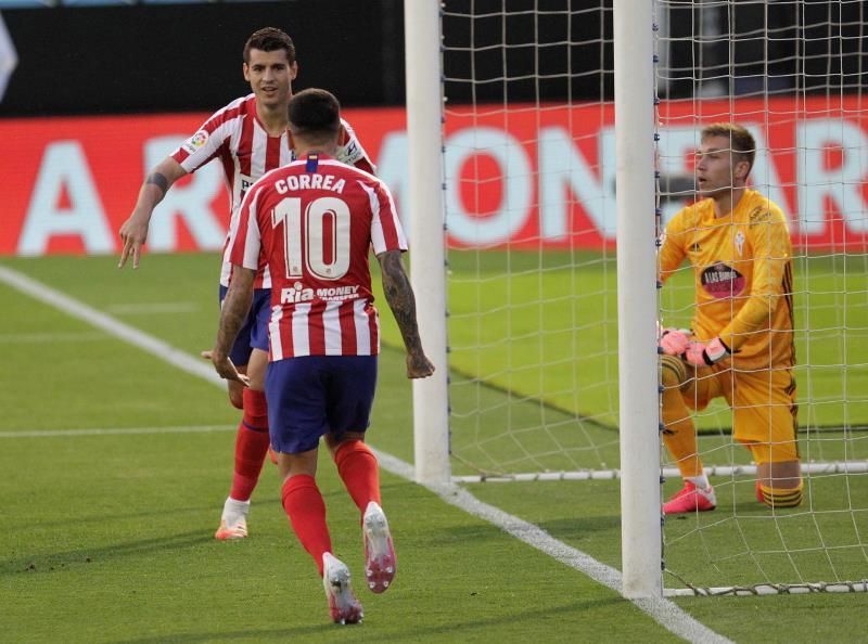 1-1. Un gol de Morata sostiene al Atlético en Vigo