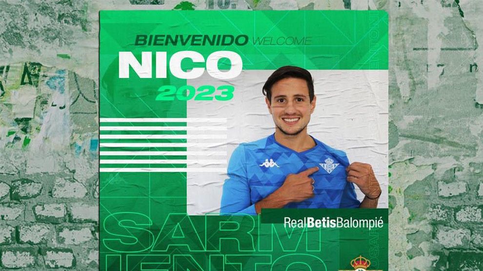 El portero argentino Nico Sarmiento, primer fichaje del Betis