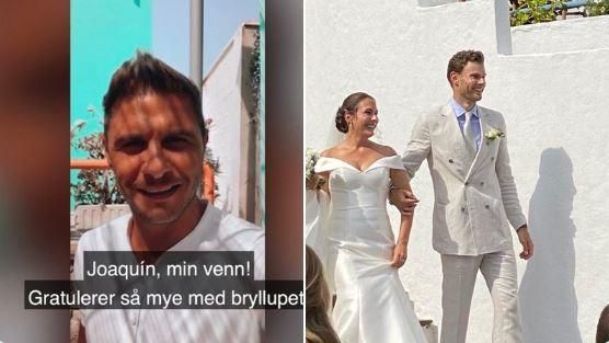 Joaquín, la sorpresa en la boda noruega de su mayor fan