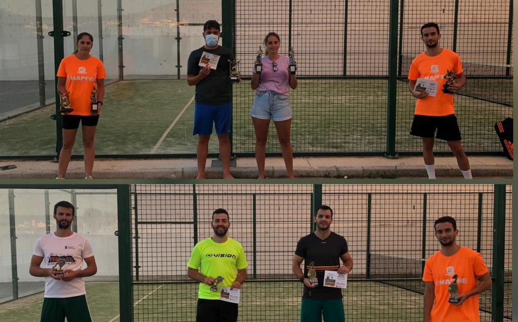 Pruna corona a sus campeones de pádel