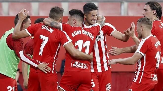 1-0. Stuani acerca al Girona a la final del 'play off' de ascenso a Primera división