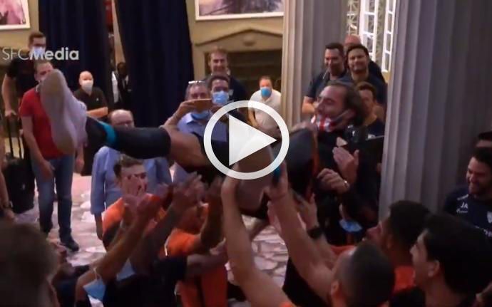 Así fue el emotivo recibimiento a Gudelj