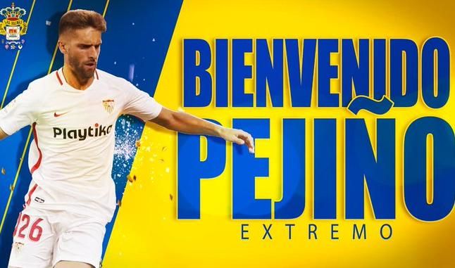 Pejiño, canterano del Sevilla, se marcha a la UD Las Palmas