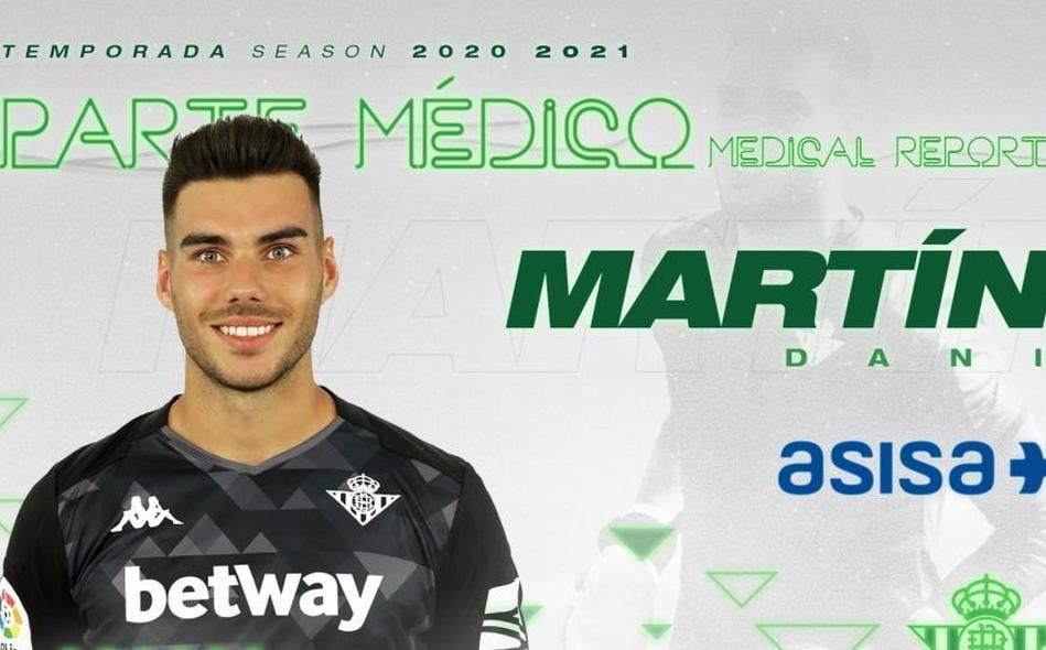 Dani Martín pasa por el quirófano y se frustra su salida del Betis
