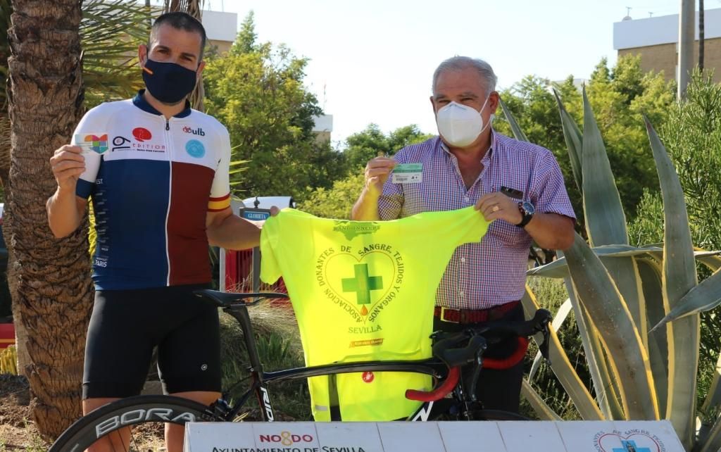 Diego Ruiz y el Ayuntamiento de Benacazón, ante el reto solidario 'Everesting Challenge'