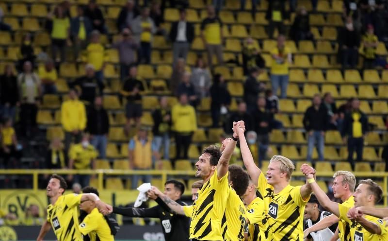 El Dortmund golea al Gladbach (3-0) con doblete de Haaland