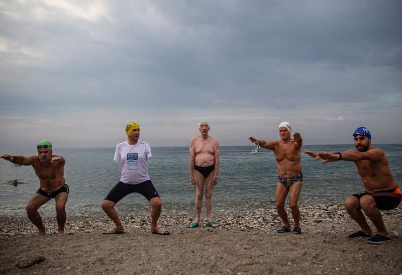 El nadador Michael Read, de 79 años, se propone una travesía de Turquía a Chipre