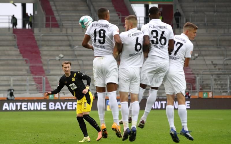 El Dortmund cae ante un rocoso y disciplinado Augsburgo
