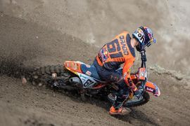 Jorge Prado, segundo en Mantua con su segunda victoria en una manga de MXGP