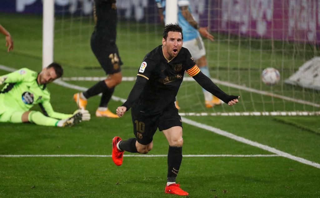 0-3: Un Barça con diez rompe el maleficio de Balaídos y sigue intratable