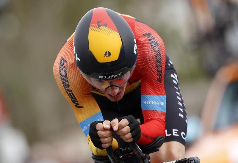 Pello Bilbao en el Bahrain McLaren para el Giro de Italia