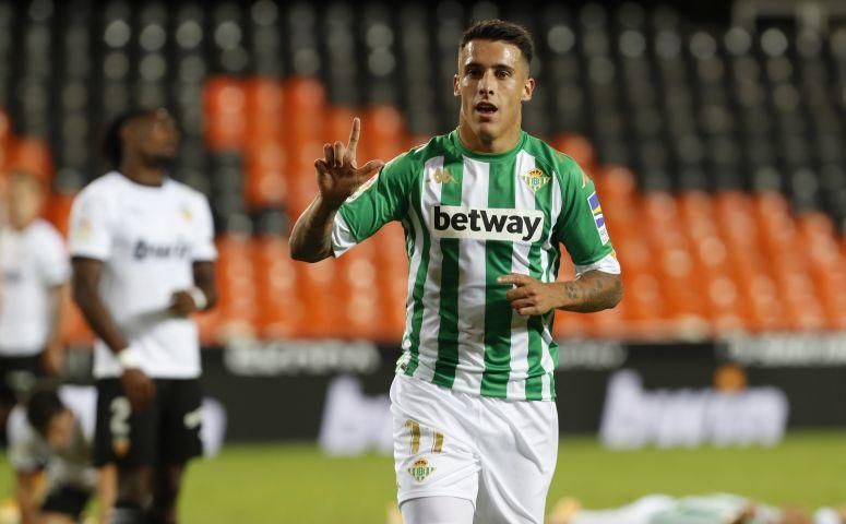 Valencia-Real Betis (0-2): Triunfo de peso en feudo hostil para desterrar las dudas