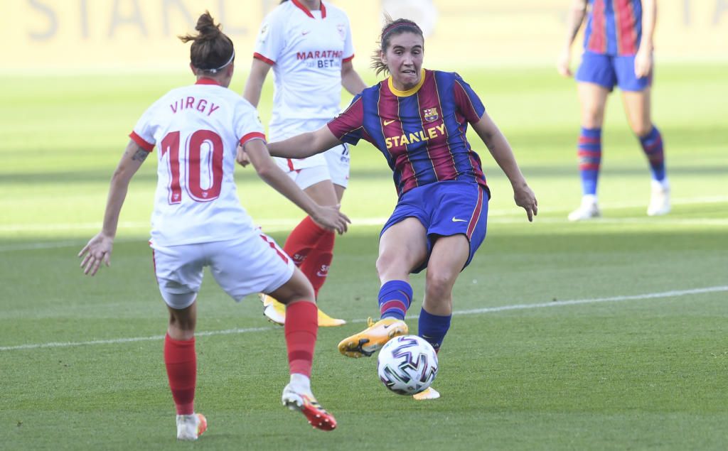 El Barça arrolla al Sevilla para meterse en la final de la Copa de la Reina (6-0)