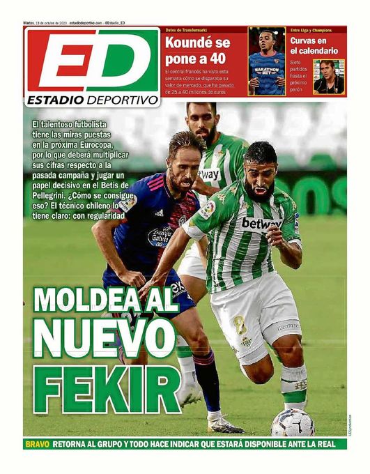 La portada de ESTADIO