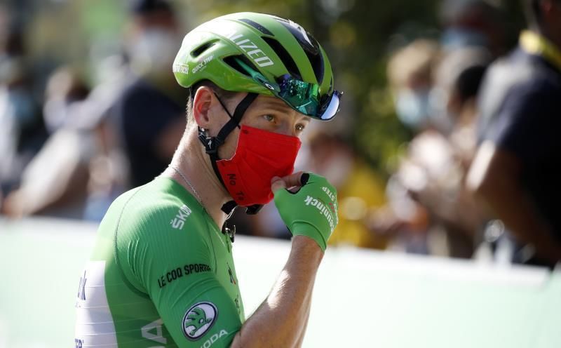 Bennett, maillot verde del Tour, referencia del Deceuninck en la Vuelta