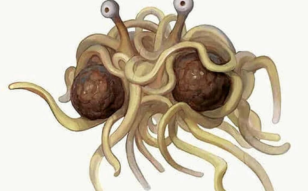 Los creyentes del Monstruo del Espagueti Volador no son aceptados como religión en España