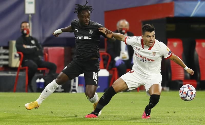 1-0. El Sevilla somete al Rennes, que pudo llevarse una goleada