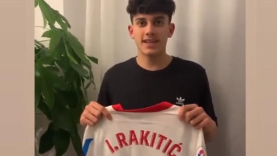 El regalo de Rakitic al hijo de Reyes y el deseo de éste para el croata