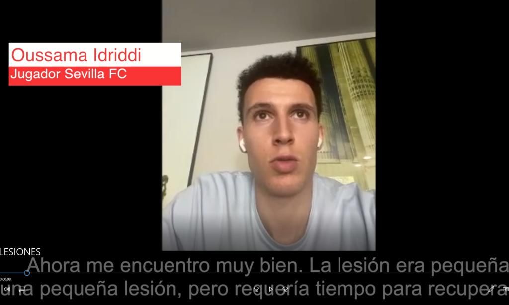 En vídeo: Idrissi explica sus sensaciones tras superar la lesión