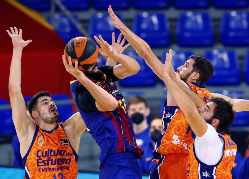 90-100. El Valencia Basket desnuda al Barça y coge aire en la Liga Endesa