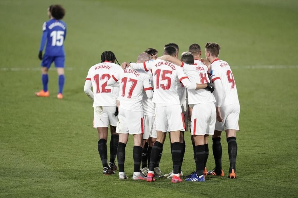 Getafe 0-1 Sevilla: Empujando y empujando, acabó derrumbándose el muro