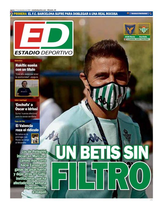 La portada de ESTADIO