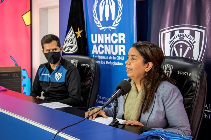 Independiente del Valle y ACNUR se unen para integrar a refugiados en Ecuador