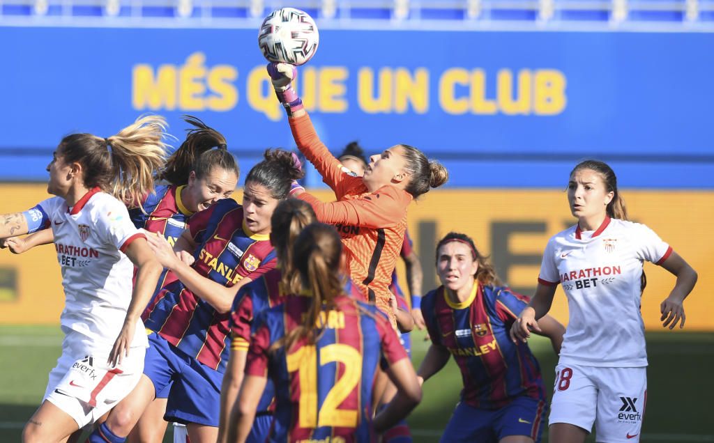 6-0: Otro set del Barça a un Sevilla Femenino que acabó con diez