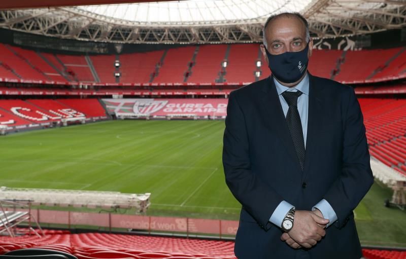 Tebas: "La Superliga es perfecta para arruinarse y cargarse a los aficionados"
