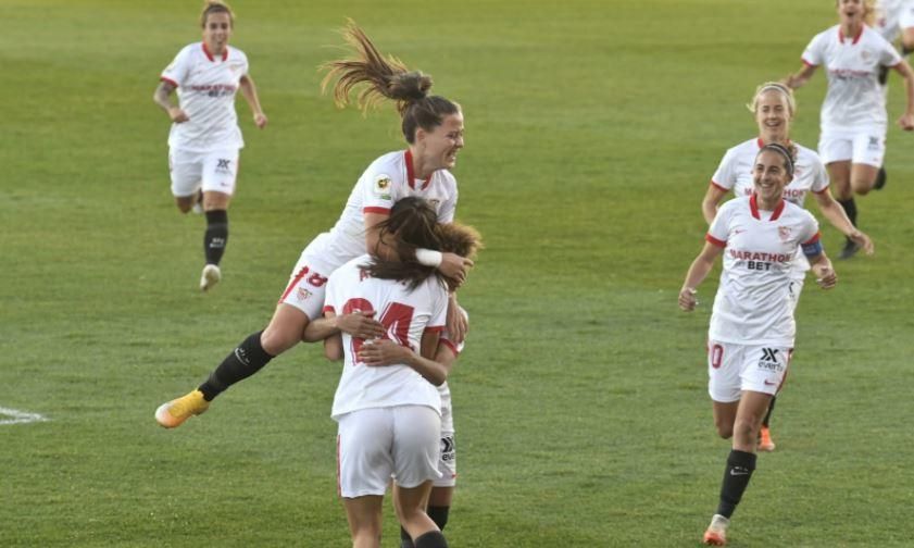 El Sevilla F.C. Femenino tira del 'Nunca se rinde' para cerrar con victoria el 2020