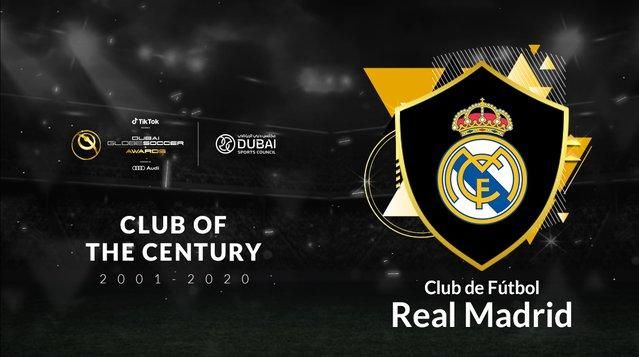 El Real Madrid elegido mejor club del siglo en los Globe Soccer Awards