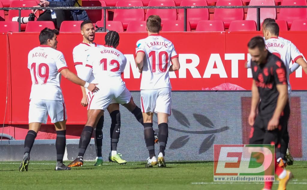 Sevilla FC-Real Sociedad (3-2): En-Nesyri justifica con su pegada el intercambio de golpes